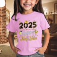 thumbnail image 2 of Gerichy Girls Graphic Print Summer Short T-Shirts for Girls 2025 Happy New Year Cartoon Printed Round Neck Short Sleeve Tops, 2 of 5