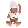 thumbnail image 1 of 25cm Realistic Soft Silicone Newborn Baby Doll Boy with Beautiful Clothes White Clothes No Shoes., 1 of 3