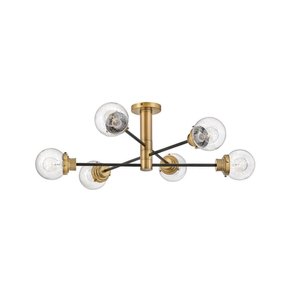 Hinkley Lighting - Poppy - 6 Light Extra Large Semi-Flush Mount In Traditional