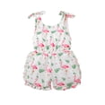 thumbnail image 3 of ITFABS Baby Girls Cotton Jumpsuit, Printing Single-breasted Suspender Romper, 3 of 9
