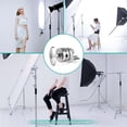 thumbnail image 4 of Camera Clamp Mount, Grip Head Clamp for Light Stand Camera Clamp Camera Mounts Clamps with Adjustable Angle with 4 Mounting Holes Full Metal Material Silver, Mounting Holes, 4 of 7