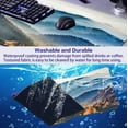 thumbnail image 3 of Large Extended Gaming Mouse Pad with Stitched Edges, Non-Slip Waterproof Rubber Base Mouse Pad for Office, Computer, Keyboard, Laptop and Home Desk Pad 35.4 x 15.7 x 0.12 Inch (Mountain Landscape), 3 of 6