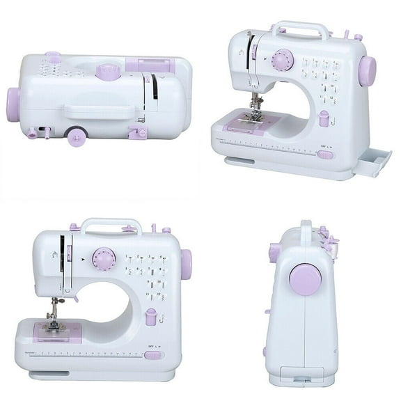 US Portable Sewing Machine Electric Crafting Mending 12 Built-In Stitches