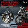 thumbnail image 3 of Venom Motorcycle Stand Front and Rear Lift Stand Combo, Universal Swingarm Spool Lift Sport Bike Stand Fork Paddock Stand Lift, Motorcycle Jack Stands, Compatible with Yamaha Honda Suzuki BMW Ducati, 3 of 9