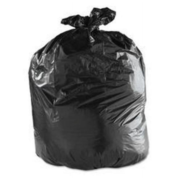 Pitney Bowes EC385815K 38 x 58 in. Pitt Plastics Liner Trash Bag, Black