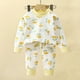 thumbnail image 4 of Odeerbi 6M-10Y Niños Verano Algodón Pijamas Manga Larga Tops Pantalones Conjunto Suave Floral Sleepwear Dos-Pijamas de Dos Piezas, 4 of 5