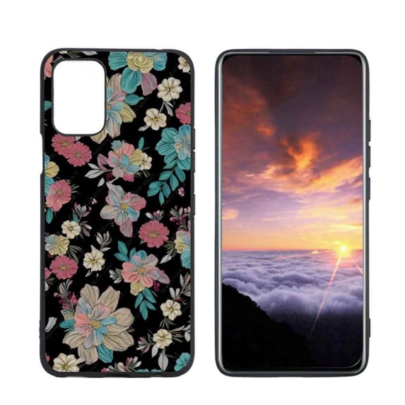 Compatible with LG K42 Phone Case, Vintage-Floral-Flower04 Case Men Women, Flexible Silicone Shockproof Case for LG K42