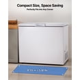 thumbnail image 2 of VEVOR Chest Freezer, 6.7 Cu.ft Compact Deep Freezer, Free Standing Top Open Door Chest Freezers with 2 Removable Baskets & Adjustable Thermostat - Energy Saving, Low Noise & Garage Ready, White, 2 of 9