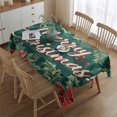 thumbnail image 2 of Rectangle Table Clothes Merry Christmas Flower Table Cloth,Pattern Oil-Proof Table Covers for Picnic Catering Halloween Fall Thanksgiving Christmas, 2 of 5
