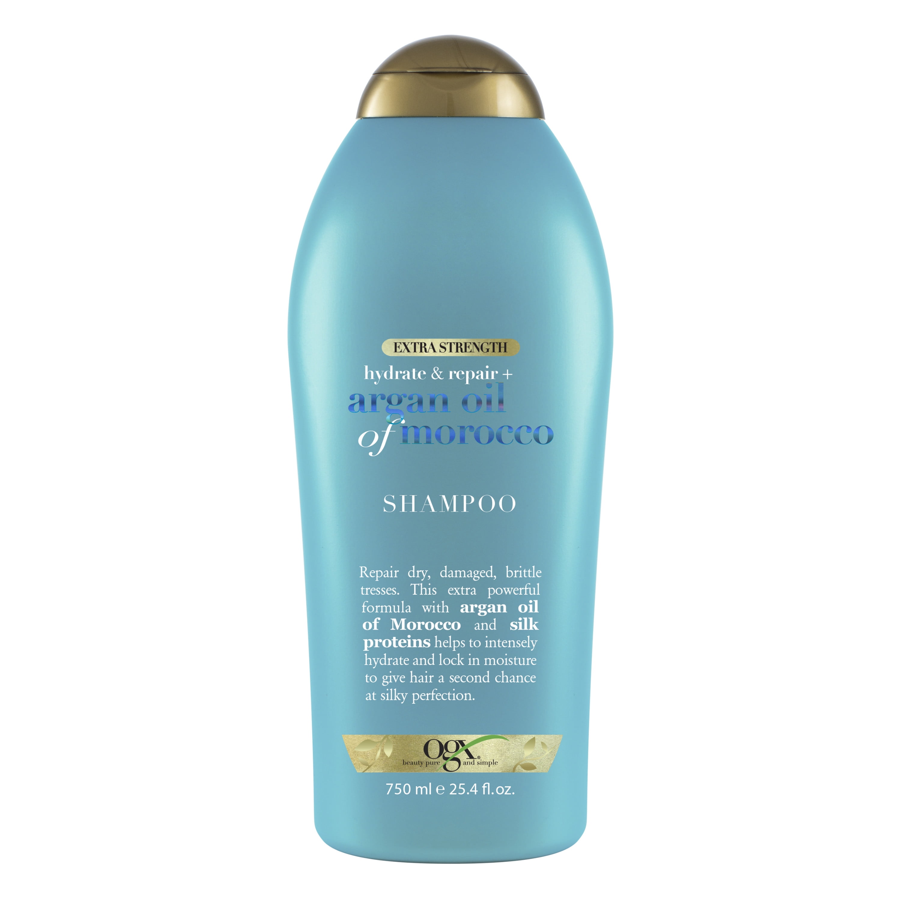 OGX Extra Strength Hydrate & Repair + Argan Oil of Morocco Nourishing Daily Shampoo, 25.4 fl oz