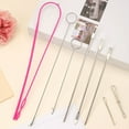 thumbnail image 3 of 8Pcs Drawstring Threader Tool Set Flexible Drawstring Threader Drawstring Turner Hook Tweezers Sewing Threading Tool, 3 of 8