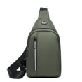 thumbnail image 1 of Double-Layer Water-Resistant Chest Bag, Large Capacity Crossbody Pack for Hiking, Commuting, Phone and Essentials Storage, Reinforced Oxford Material, 1 of 8