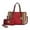 Red Brown, variant on MKF Collection by Mia K. Lizza Women’s Croco Tote Bag, Vegan Leather Shoulder Bag Handbag Purse - Red Brown