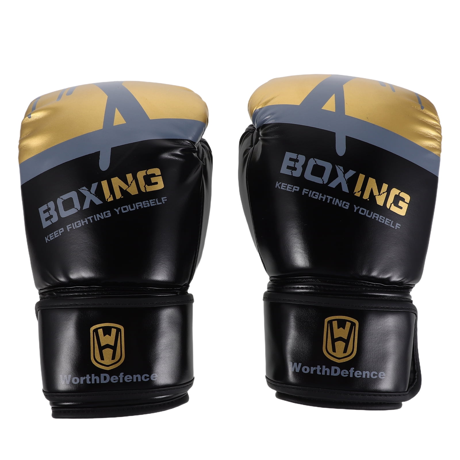 TABLZONE 1Pair Heavy Bag Boxing Gloves Black with Wrist Support and Comfortable Breathable Material for Adults