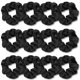 thumbnail image 1 of IVARYSS Coleteros para el cabello para dormir Satén premium suave que la seda para mujeres Cabello rizado Lindas bandas Corbatas para niñas Delgadas | Peinado para cabello grueso, paquete de 12, negro, 1 of 5