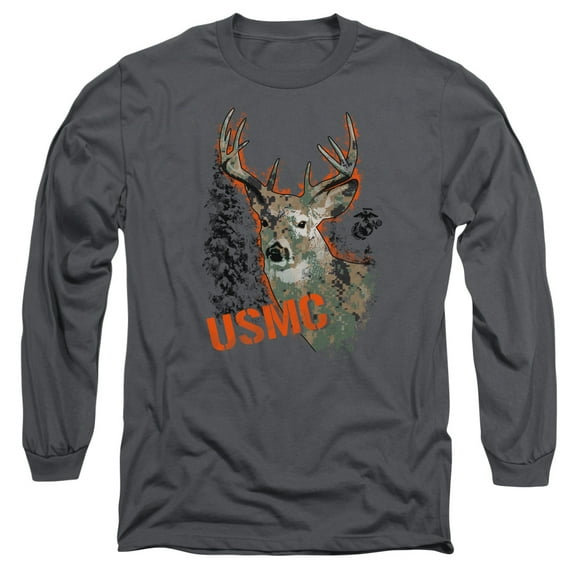 Us Marine Corps - Marine Deer - Long Sleeve Shirt - Large
