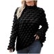 thumbnail image 2 of Puntoco Suéter Moda Mujer Casual Cuello Alto Manga Acampanada Suéter Navidad Liquidación Puntoco Puntoco-2510, 2 of 8