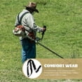 thumbnail image 3 of OULII Durable Nylon Lawn Trimmer Carrying Strap with Comfortable Wide Shoulder Belt Black, 3 of 5