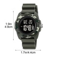 thumbnail image 3 of Reloj Deportivo Digital para Hombre con Pantalla Luminosa, Sumergible 50m, Cronógrafo, Alarma, Cronómetro y Correa de Silicona, 3 of 7