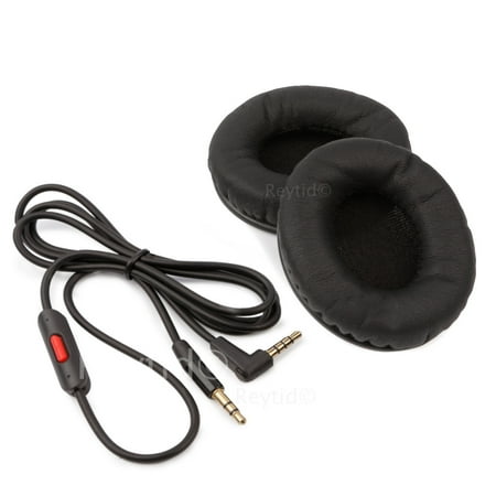 Beats Solo HD Headphones Cable & Cushion Kit RemoteTalk & Black Ear Pads
