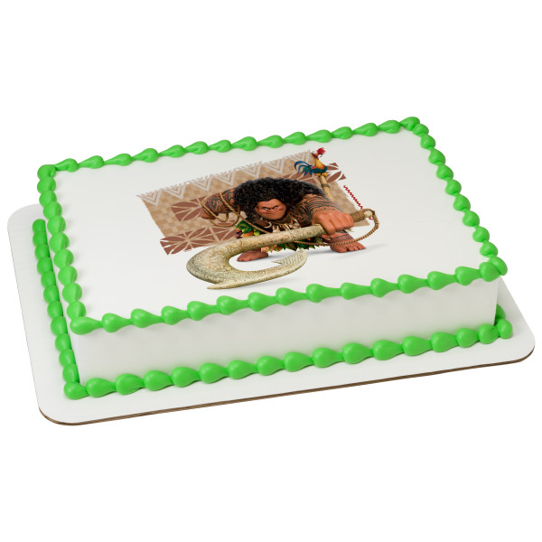 Maui From Moana Image Cake Edible Frosting Sheet Topper Walmart Com Walmart Com