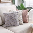 thumbnail image 4 of Nanahuang Throw Pillows Set of 4，Bohemian Farmhouse Home Decoration for Living Room Sofa, Car Decoration 18x18Inch (White), 4 of 5