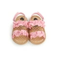 thumbnail image 6 of Douhoow Baby Girls Sandals Summer Anti-Slip Soft Sole Ruffle Flat Shoes First Walkers, 6 of 8