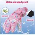 thumbnail image 4 of HAHDAXIA Waterproof Kids Gloves Winter Cold Weather Fleece Lined Thermal Warm Snow Ski Cycling Glove Age1-13 for Boys Girls Kid Boy Toddler Girl Skiing Snowboarding Running Walking, 4 of 7