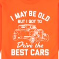 thumbnail image 3 of Instant Message - I May Be Old Drive Best Cars - Men's Crew Neck Fleece Pullover, 3 of 7