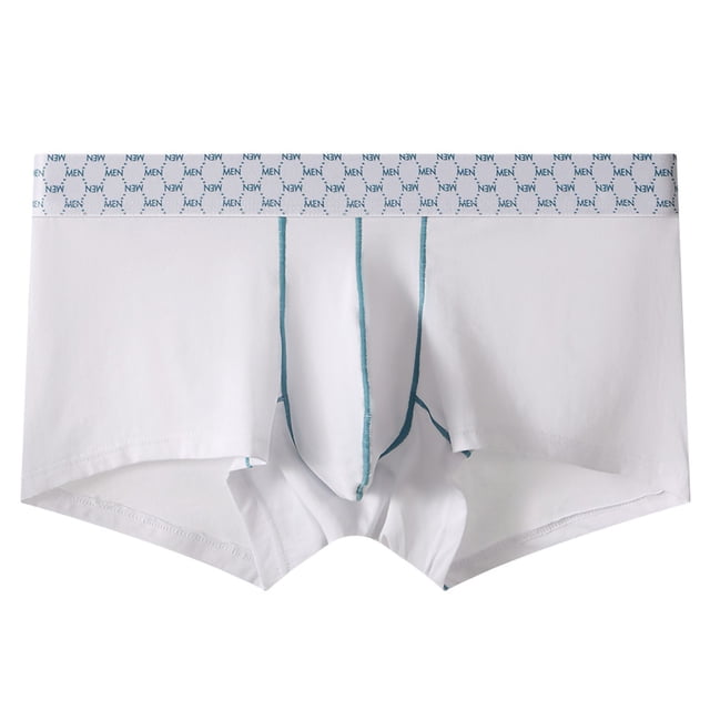 Pantalones Cortos de Algodón para Hombres de Cintura Baja Ángulo Plano Contraste Color Deporte Fitness Ropa Interior 90% Poliéster 10% Spandex, Cortos Coqueteos para Uso Diario