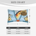 thumbnail image 6 of Haiem Pillowcase for Hair and Skin Queen - Giraffe Come Out From Zipper Printed Soft Pillowcase with Envelope Closure-20"x30", 6 of 9