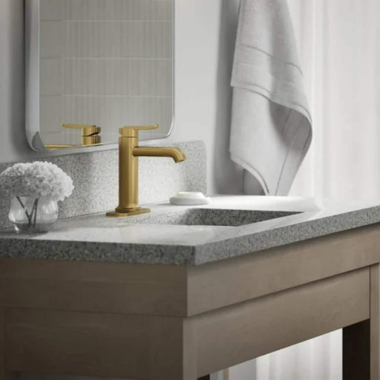 Kohler Cordate Single-handle Bathroom Faucet Gold - Walmart.com