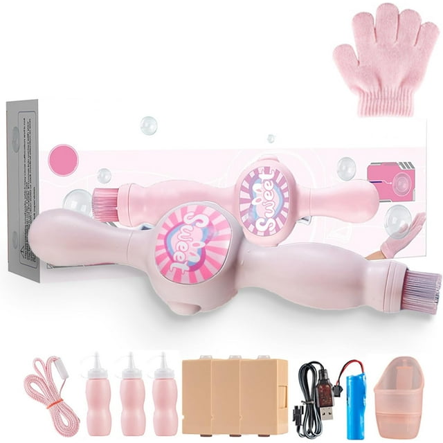 Colorful Smoke Bubble Machine, with Elastic Smoke Effect for Party Elastic Fog Bubble Machines, Lightweight Design (Pink#3, 1 Pcs)