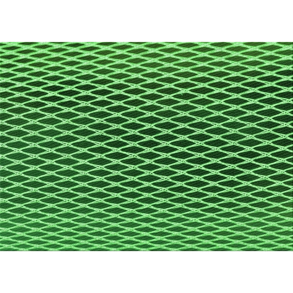 Ahgly Company Machine Washable Indoor Rectangle Transitional Deep Emerald Green Area Rugs, 7' x 9'