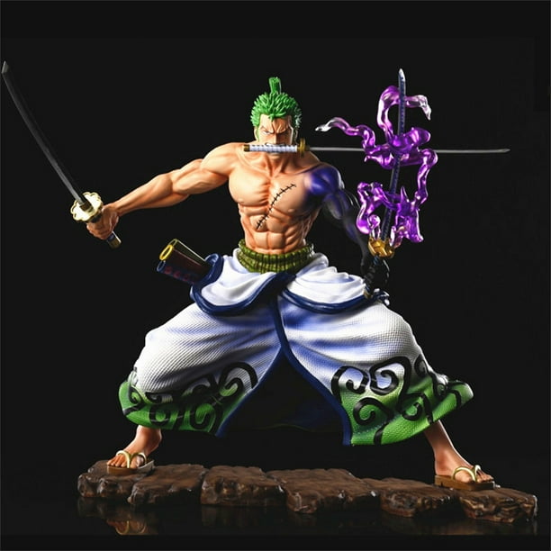 Figuras de acción de One Piece GK Roronoa Zoro, colección de PVC de 20cm, modelo de Anime de dibujos animados, muñecas, adornos para el hogar, juguetes de regalo para niños"with box" Fivean Toy model