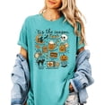 thumbnail image 2 of Tis The Season Halloween Shirt for Women & Teens Tremdy Fall Things Tee Seafoam Shirt Adult 2X-Large, 2 of 4