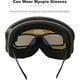 thumbnail image 5 of Ski goggles, snow goggles, anti-fog snow goggles, wide view, panoramic anti-suitcase lenses, ski and snowboard black, 5 of 5