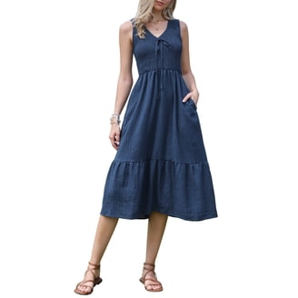 long formal dresses navy blue Modest Blue Formal Prom Evening Dress Size 22W / Blue