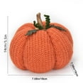 thumbnail image 4 of Daiosportswear Fall Decorative Pumpkin Shaped Throw Pillow, Soft Polyester Cushion, 7.9x5.9in, Halloween Party Home office Decor, Realistic Detail, Polypropylene Cotton Stuffed, Gift Idea, 4 of 7