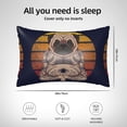 thumbnail image 6 of Bingfone Pug dog Yoga Print Satin Pillowcase for Hair - Standard Size with Zipper Silky & Soft Pillow Covers,20x30 inches, 6 of 8