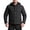 Black, variant on Men's Solid Color Thick Hooded Jacket with Detachable Hood - Designed for Warmth & Versatility, Button/Zipper Closure Ideal for Cool Weather Wear