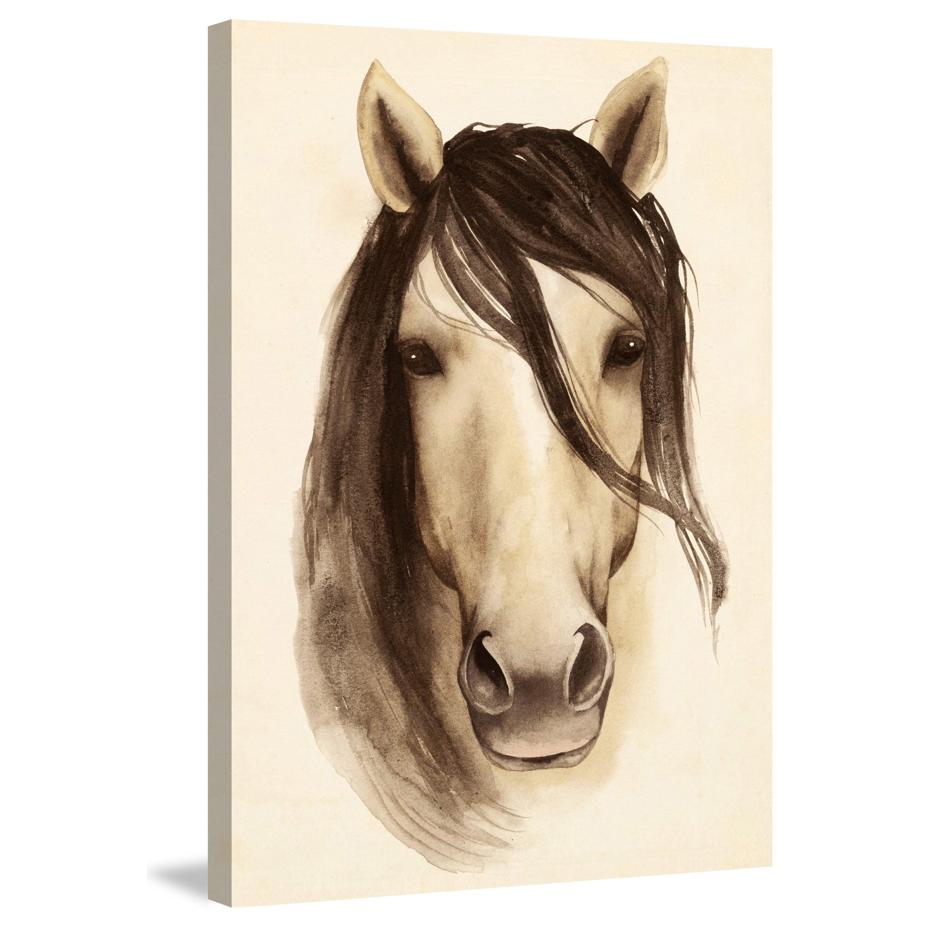 Marmont Hill "Horse Bangs" Painting Print on Wrapped Canvas