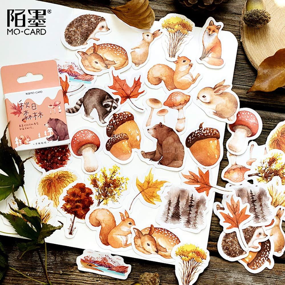 Small Scrapbooks Laptop Stickers, Doraking Boxed Cute Autumn Style