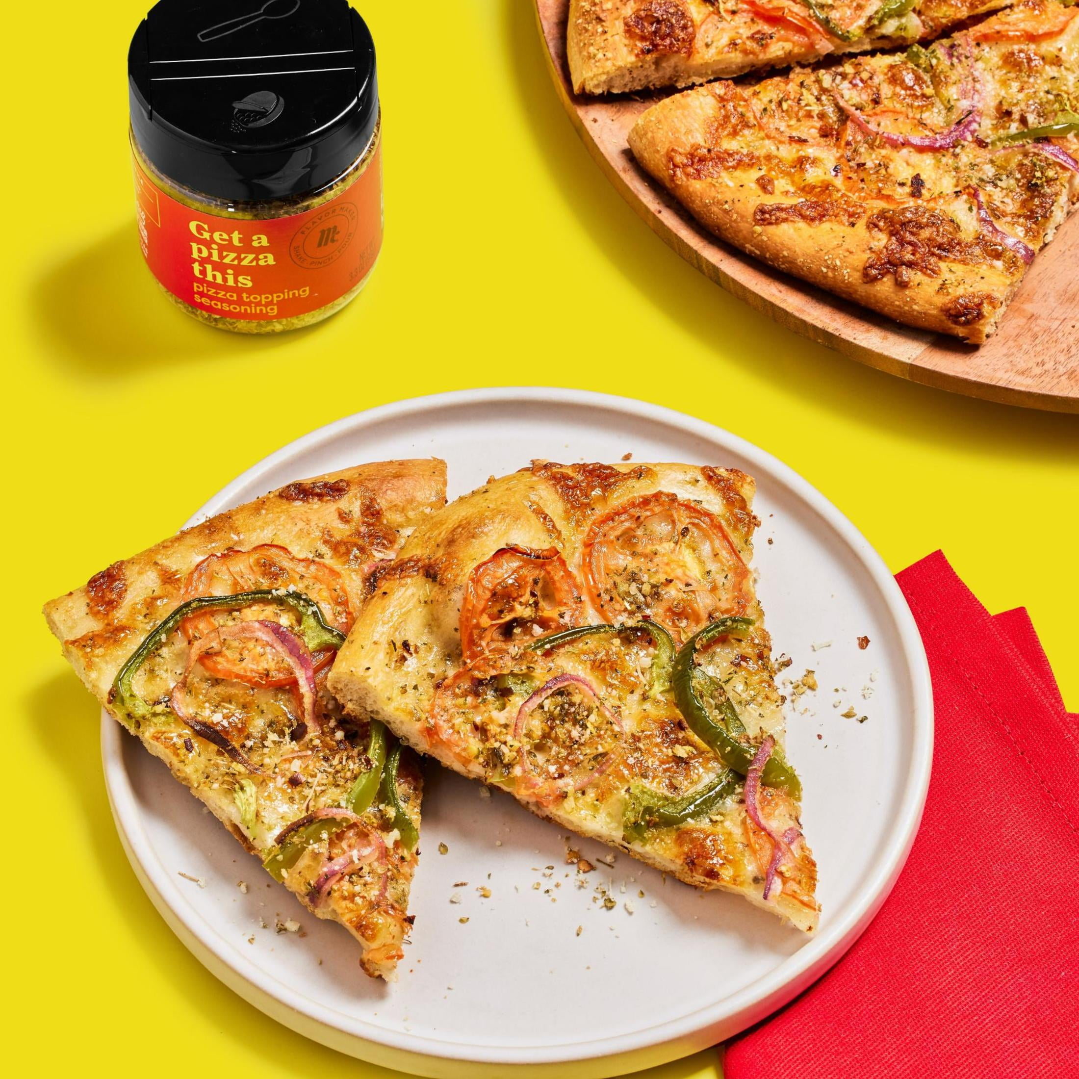McCormick Flavor Maker Pizza Topping Seasoning, 3.3 oz Jar