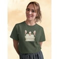 thumbnail image 2 of Kitten Looking Down T-Shirt Women -Kayomi Harai Designs, Female 5X-Large, 2 of 4
