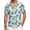 Beach Vacation Vibrant Blue, variant on Joyfy Casual Summer Hawaiian Shirt for Men, Short Sleeve Button Down Beach Shirt