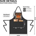 thumbnail image 4 of Holiday Aprons for Men Women, Thanksgiving Halloween Fall Aprons Gifts, Festival Matching Apron with 2 Pockets, 4 of 6