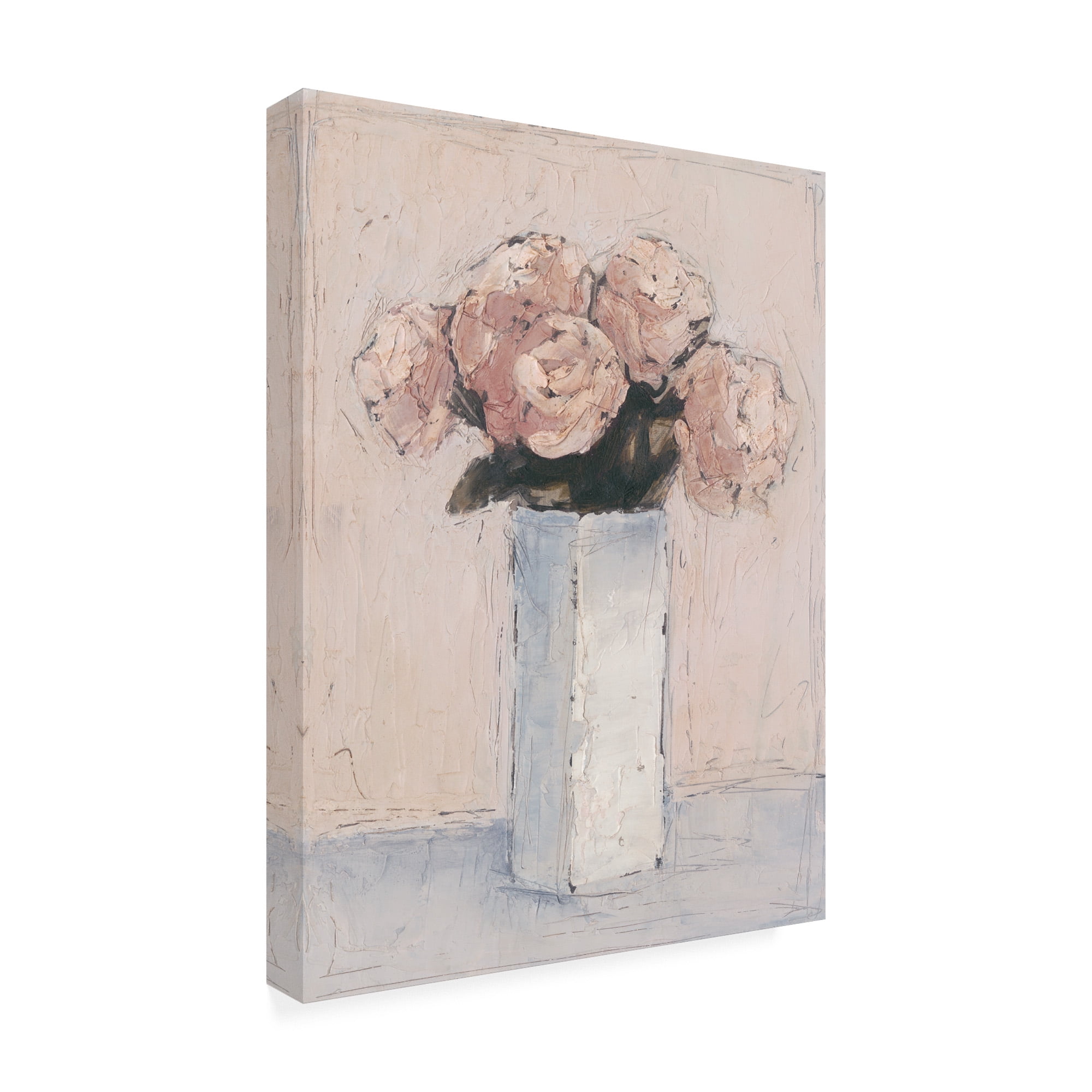Trademark Fine Art 'Blush Florals I' Canvas Art by Ethan Harper