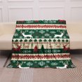 thumbnail image 6 of YELEE Blanket Thorw Unique Gifts for Christmas Elk Snowflake Pattern Xmas Soft Comfy Blanket Meaningful Present for Christmas Family Party (50x60), 6 of 7