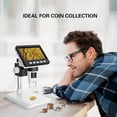 thumbnail image 3 of BEBANG 4.3" Coin Microscope, 1080p, 8 LED Lights, Digital Microscope for Adults Kids, Windows MacOS Compatible, 32GB, 3 of 9